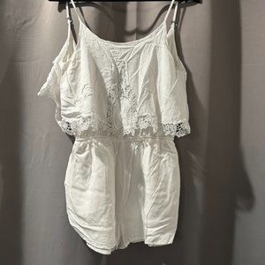 White Garage Romper